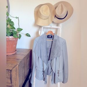 Faux Suede & leather jacket